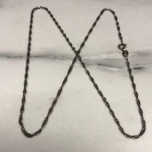 18.5” sterling silver‎ 925 twisted rope chain